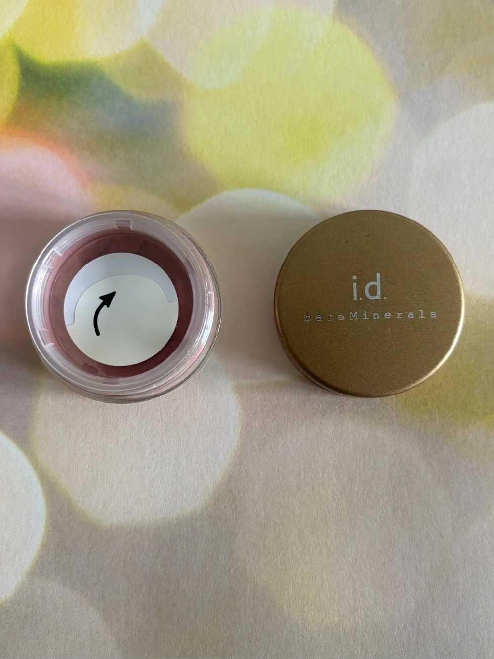 bareMinerals travel size Blush Rose Diamond - rose pink shade - small jar .57g